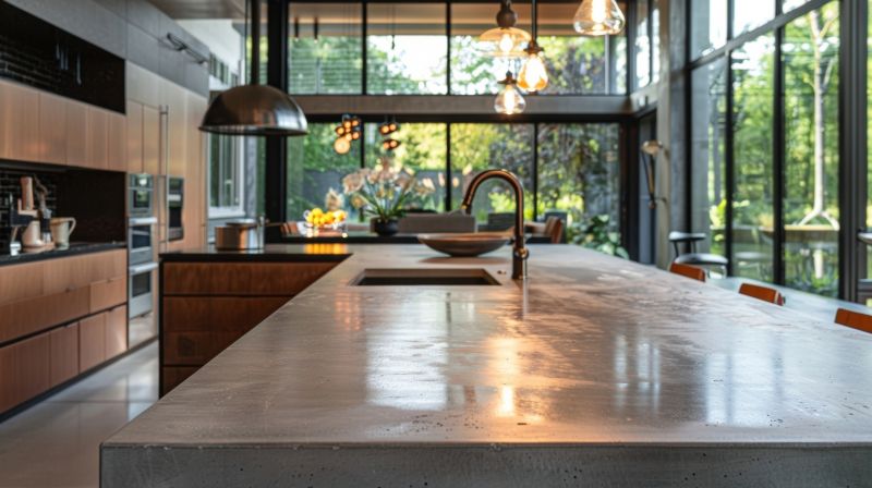 Cement Countertop Installation in Santa Rosa, CA